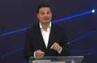 Sandro Alex, candidato pelo PSD, participa do primeiro debate na TV Band