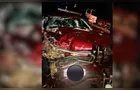 Motorista fica ferido em colisão com caminhão na PR-170 em Pinhão