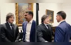 Flávio Bolsonaro divulga encontro com Milei e destaca 'menos burocracia'