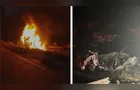 Tragédia na SC-305: Vítimas carbonizadas em grave acidente são pai e dois filhos pequenos