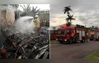Incêndio destrói casa de madeira e família perde pertences em Curitiba