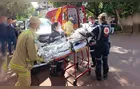 Cilindro explode durante conserto de ar-condicionado e deixa trabalhador em estado grave