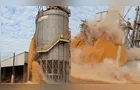 Silo de milho racha e desaba em unidade da Cocamar no Paraná