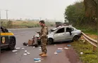 Motorista capota carro com 5 mil maços de cigarros contrabandeados na BR-163