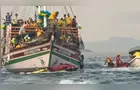 Embarcação atinge jet ski de bombeiros em evento de Flávio Bolsonaro
