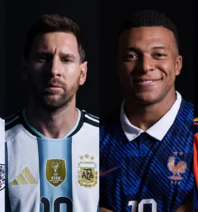 Jude Bellingham, Lionel Messi, Kylian Mbappé e Lamine Yamal