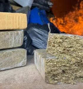 A incineração foi realizada com o apoio da empresa que disponibilizou seus fornos para a destruição dos entorpecentes