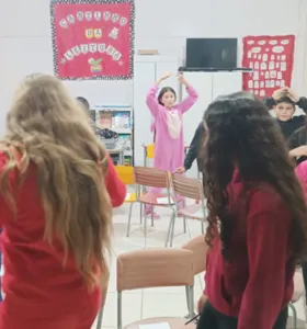 Estudantes puderam descontrair e aprender em sala de aula