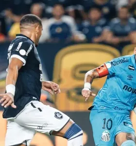 Neymar deu assistência para Rony marcar o gol da classificação do Santos sobre o Remo