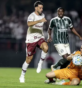Lance de São Paulo x Coritiba pelo Brasileirão