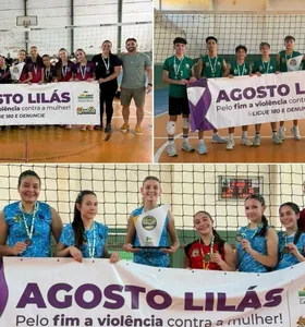 Durante o Desafio, a AMCG também promoveu mais uma ação alusiva ao Agosto Lilás