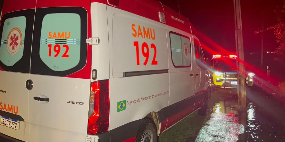 A vítima foi encaminhada ao hospital