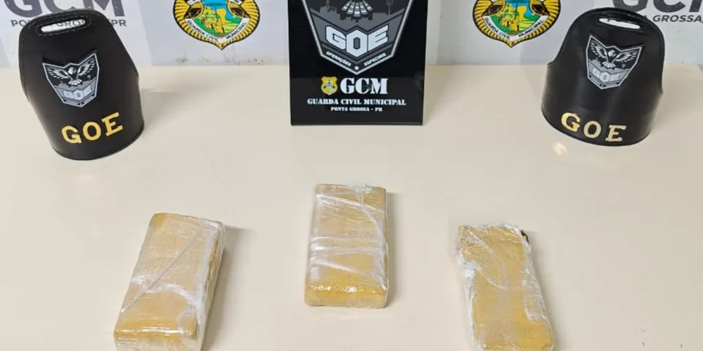 Ação da GCM apreende cerca de 1 kg de maconha em PG