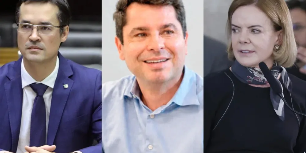 Deltan Dallagnol, Alexandre Curi e Gleisi Hoffmann