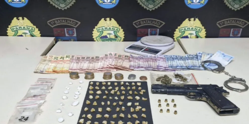 O material apreendido foi encaminhado à 4ª Central Regional de Flagrantes