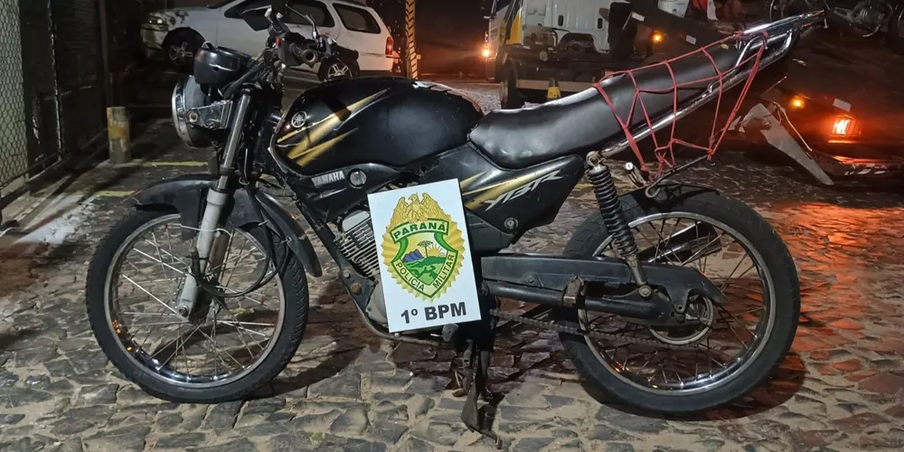 Homem foi detido e encaminhado, com a motocicleta apreendida, à Delegacia de Polícia Civil