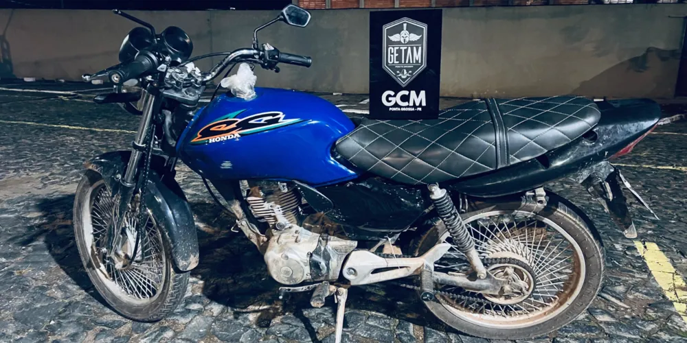 A motocicleta possuía alerta de furto/roubo