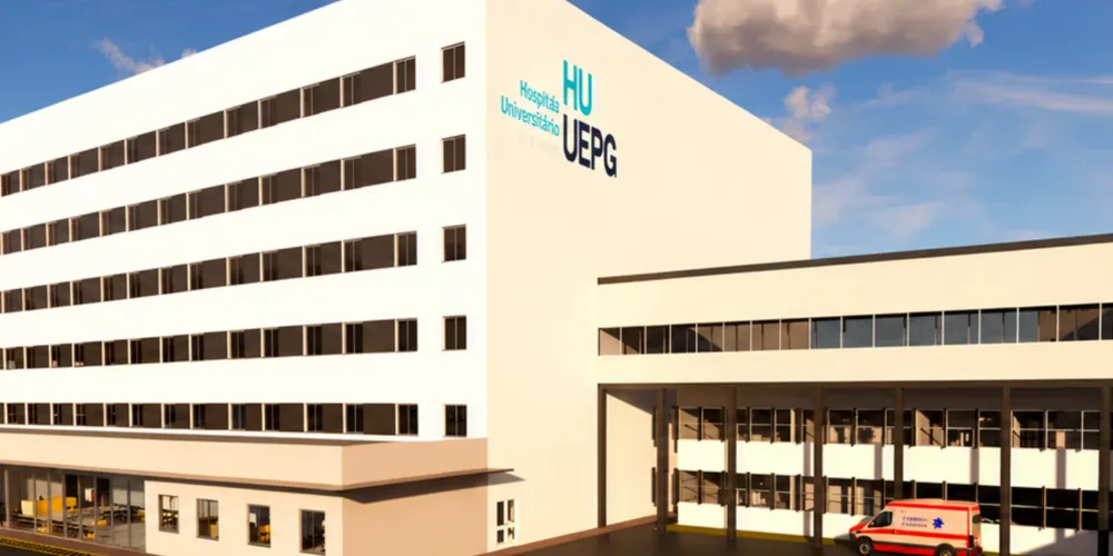 Com investimento de R$ 108 milhões, a nova torre do HU-UEPG terá mais de 15 mil metros quadrados
