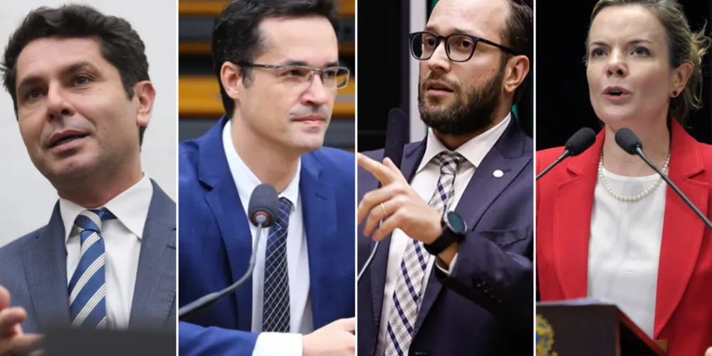 Alexandre Curi, Deltan Dallagnol, Filipe Barros e Gleisi Hoffmann