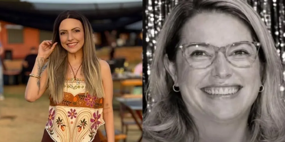 Na esquerda, Cibele Fernanda Marchis, e na direita, Maria Elisabete Nogueira
