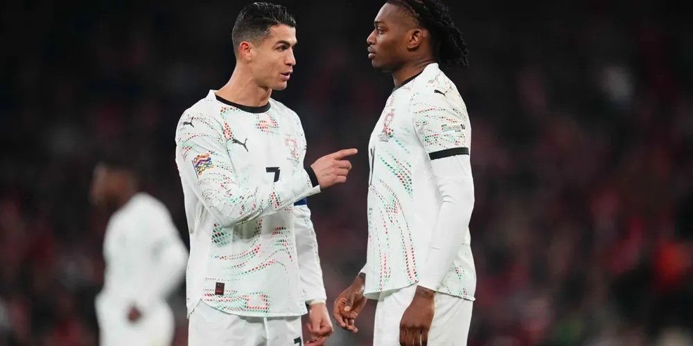 Cristiano Ronaldo e Rafael Leão
