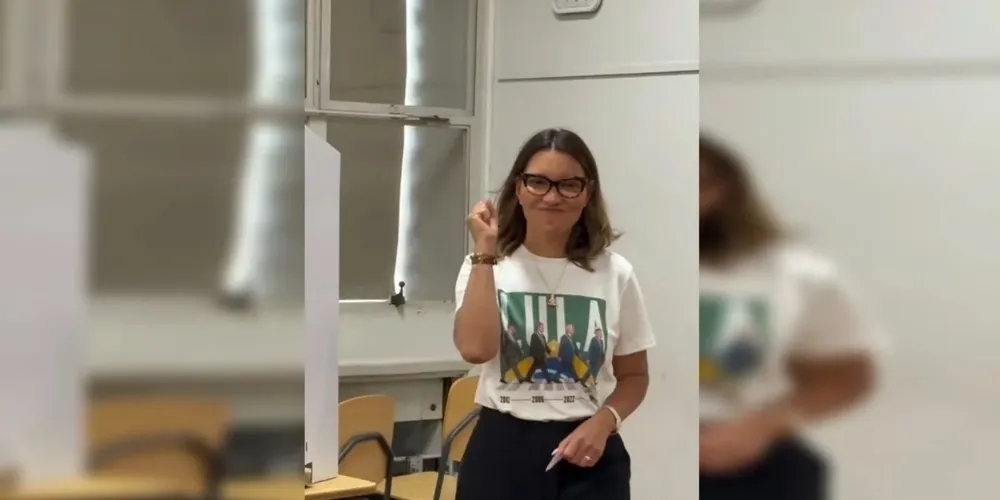 A primeira-dama posou para fotos
