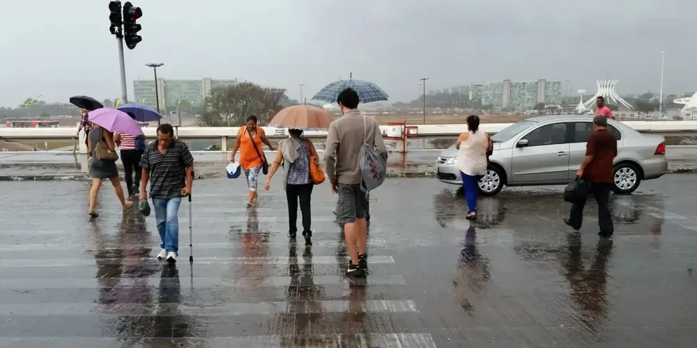 No Sul do país, há aviso amarelo de perigo potencial para tempestades