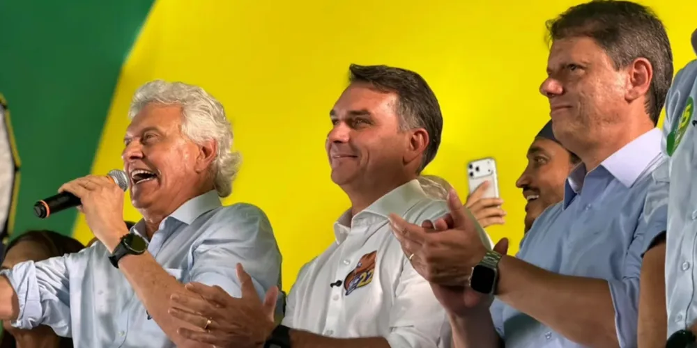 Ronaldo Caiado (PSD) anunciou apoio a Flávio Bolsonaro (PL)