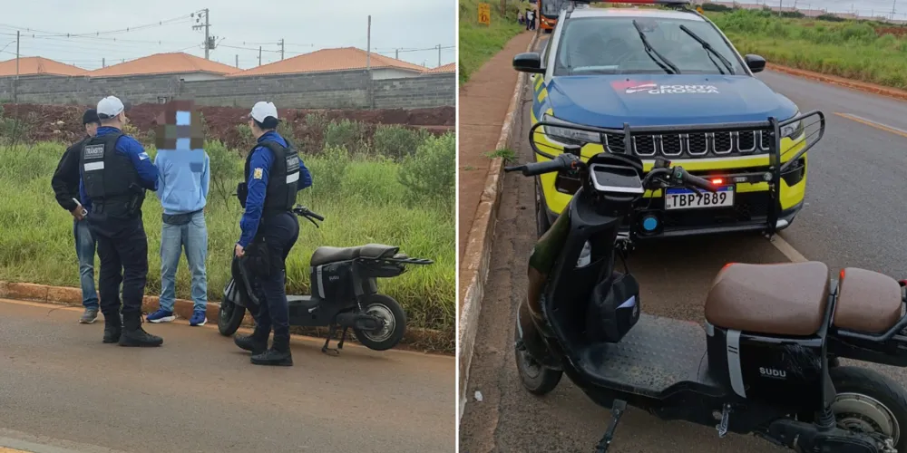 O veículo foi abordado na Estrada Municipal Sebastião Bastos