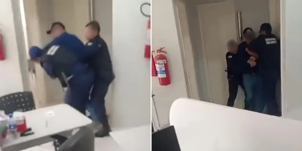 O homem estava no local de distribuição de medicamentos do posto de saúde