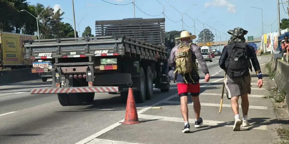 Caminho da peregrinação à Aparecida