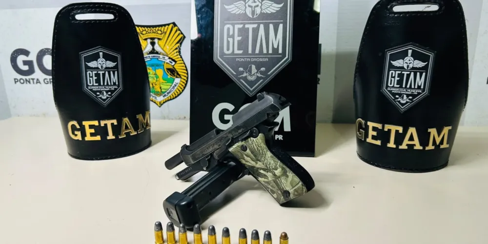 Suspeito portava arma municiada na Rua Jataizinho e foi detido em patrulhamento da equipe GETAM ALFA