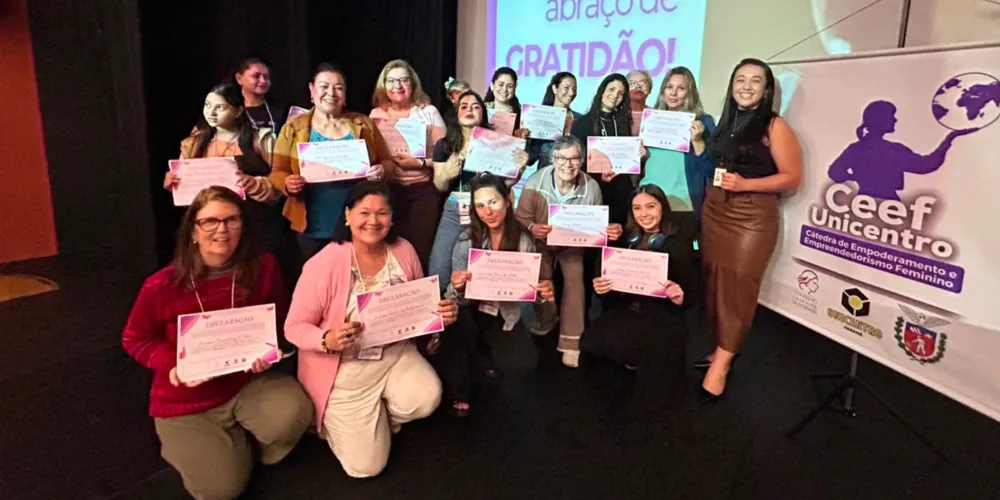 Trinta mulheres concluíram, na última semana, a Cátedra de Empoderamento e Empreendedorismo Feminino