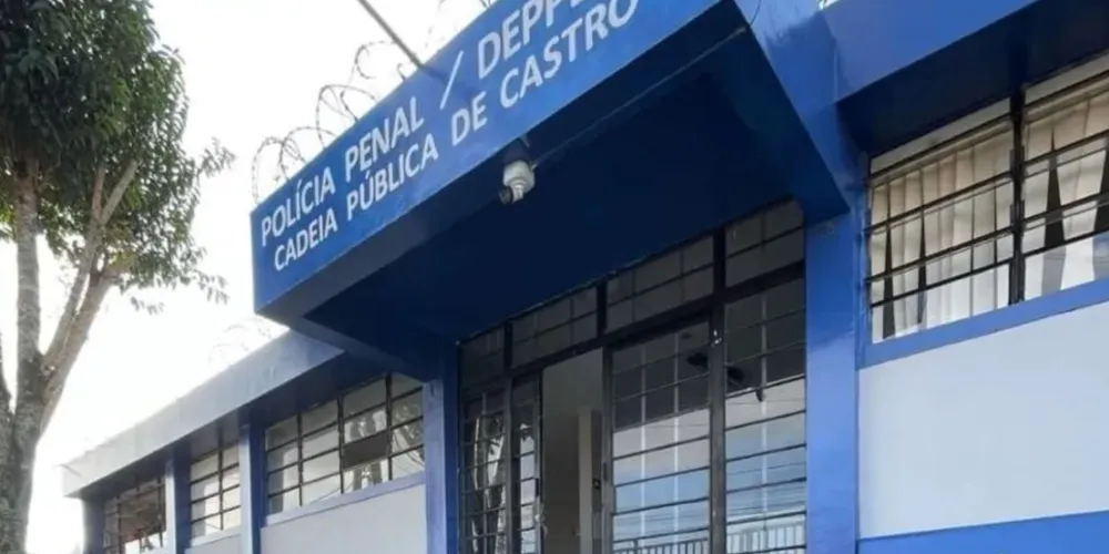 Ele foi encaminhado à Cadeia Pública de Castro