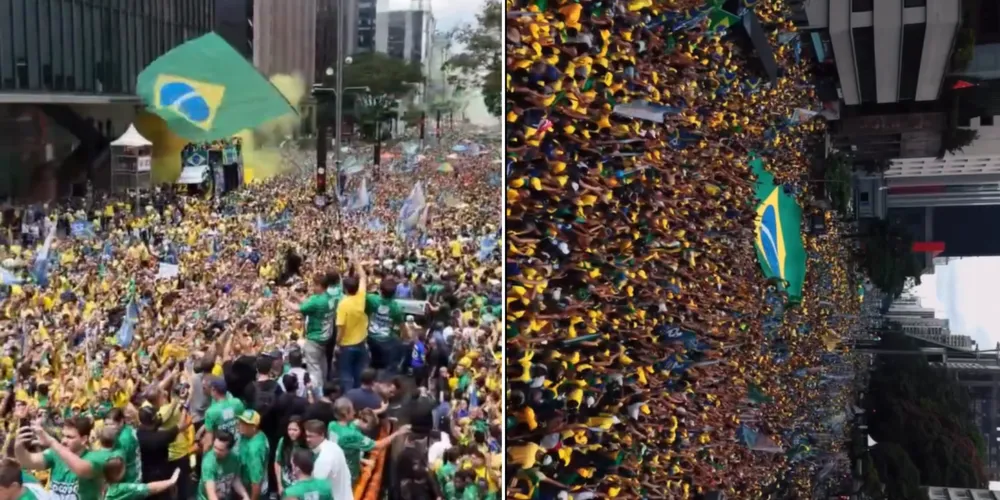 Batizada de “Bloquinho 22”, a manifestação começou por volta das 11h