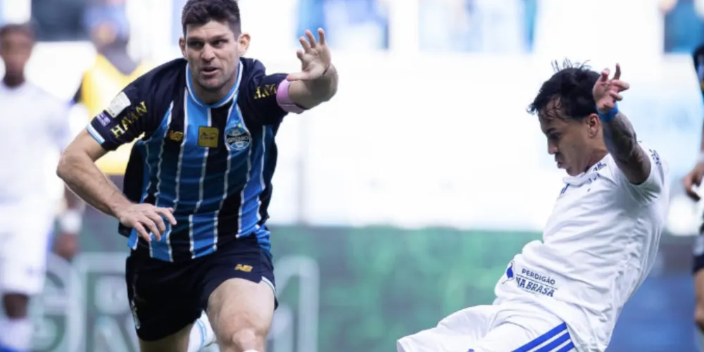 Destaque do confronto foi Kaio Jorge, autor de três gols na vitória da equipe mineira, na Arena do Grêmio