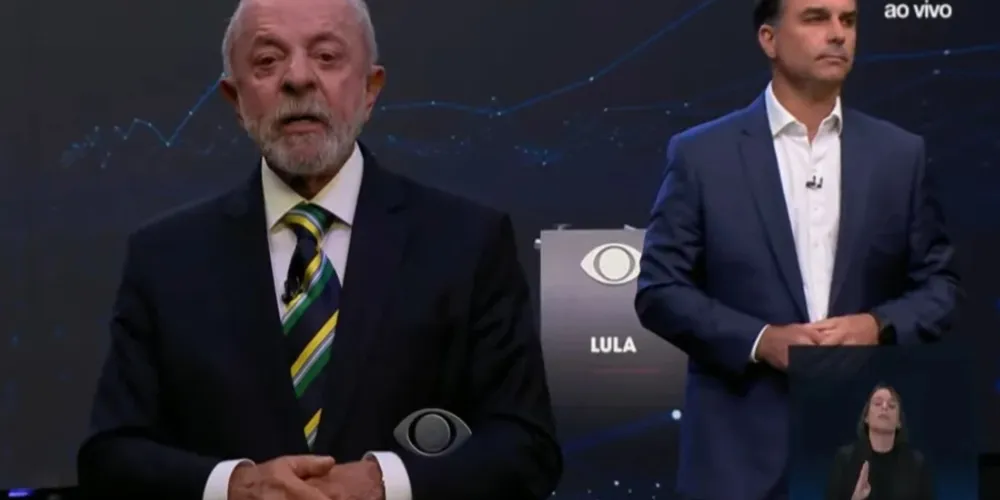 Declaração de Lula foi feita durante debate com Flávio Bolsonaro na Band, neste domingo (18/10).