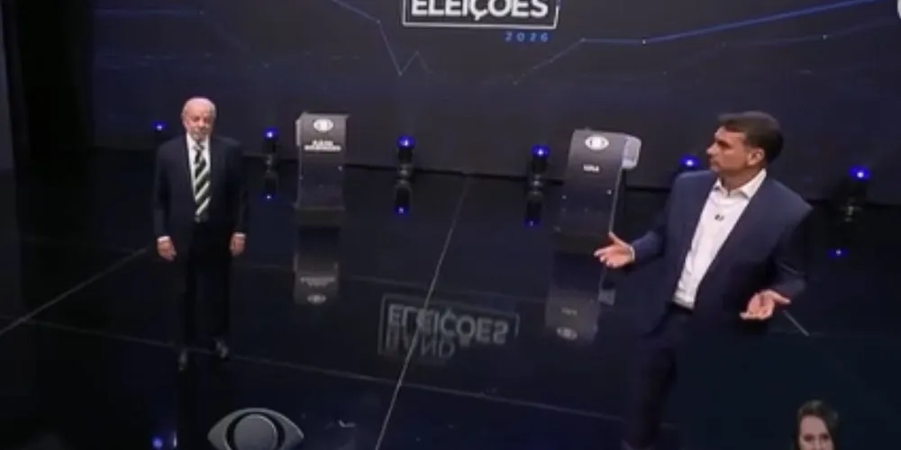 Lula e Flávio em debate na Band
