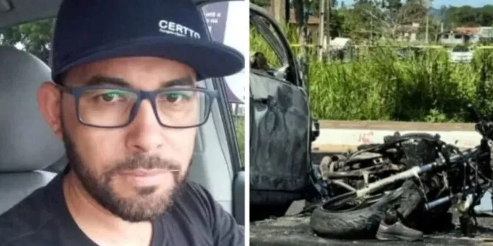 Tiago de Souza Marques, de 39 anos, é a vítima fatal do acidente em Turvo, cidade do Sul de SC
