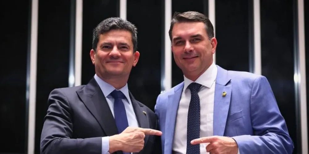 Sergio Moro e Flávio Bolsonaro