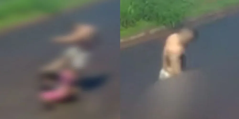 Mulher foi espancada no meio da rua pelo próprio companheiro