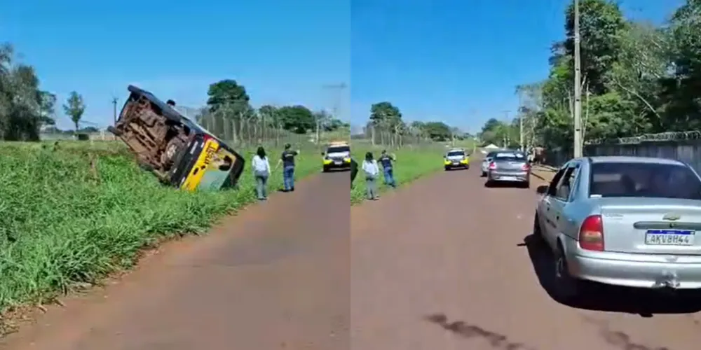 O suspeito, que apresentava sinais de alteração clínica, dirigiu pelas ruas do bairro em direção ao Cidade Nova