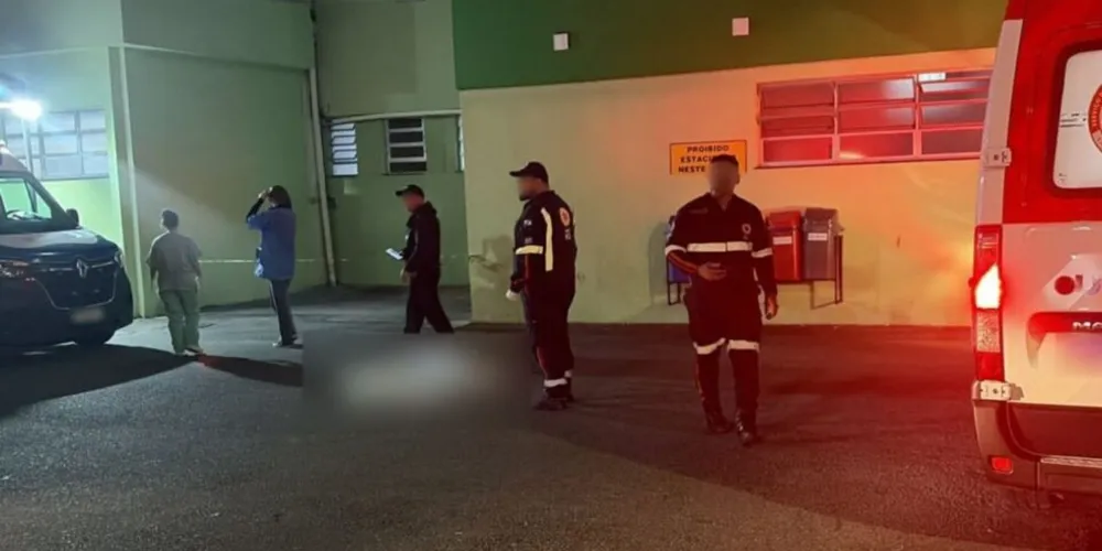 Corpo de homem foi deixado em frente ao Hospital do Trabalhador, em Curitiba
