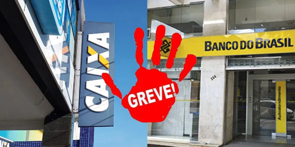 Na Caixa, a greve é nacional. No Banco do Brasil, apenas parte dos trabalhadores aderiu à paralisação