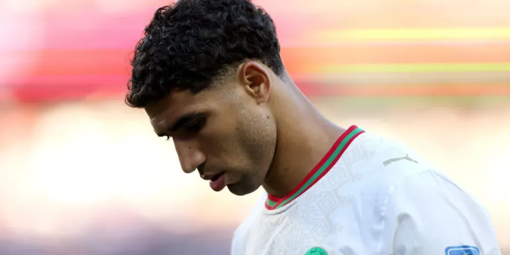 Achraf Hakimi, lateral direito do Marrocos, recebe apoio da seleção em meio a acusação de estupro