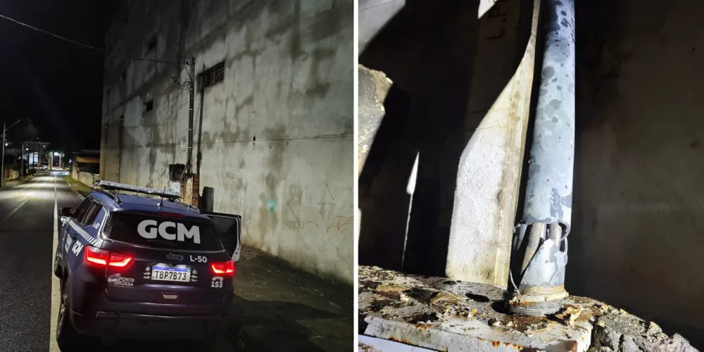 Homem foi preso pela GCM suspeito de tentar furtar cabos de energia elétrica em uma obra na Rua Lúcio de Mendonça.