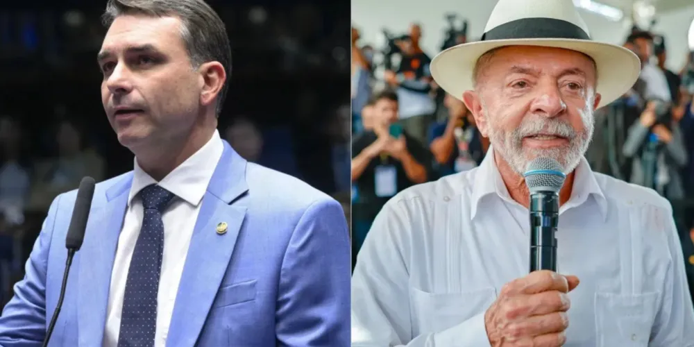 Flávio Bolsonaro (PL) aparece com 52% dos votos válidos, contra 48% do presidente Luiz Inácio Lula da Silva (PT).