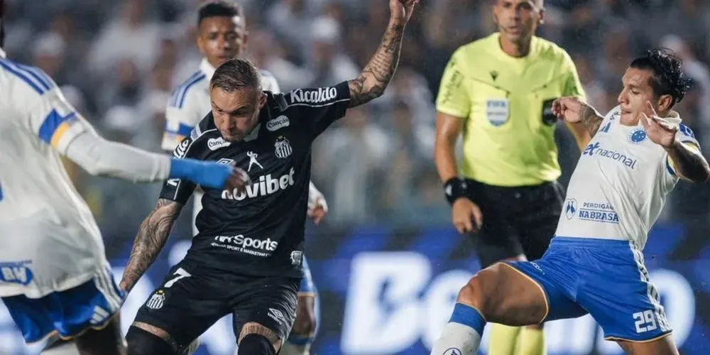 Everton Cebolinha estreia pelo Santos contra o Cruzeiro