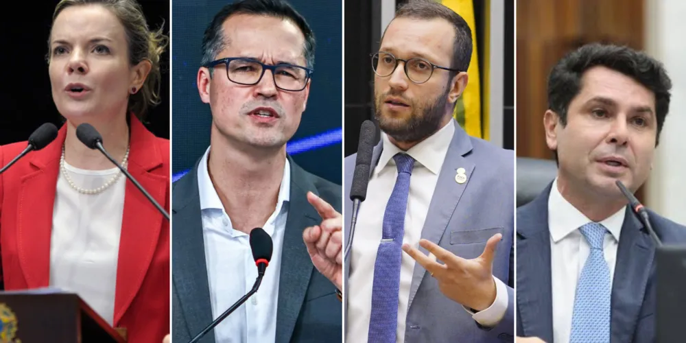 Gleisi Hoffmann, Deltan Dallagnol, Filipe Barros e Alexandre Curi