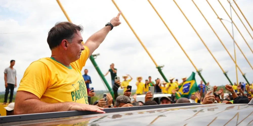 Candidato à Presidência da República, Flávio Bolsonaro (PL)